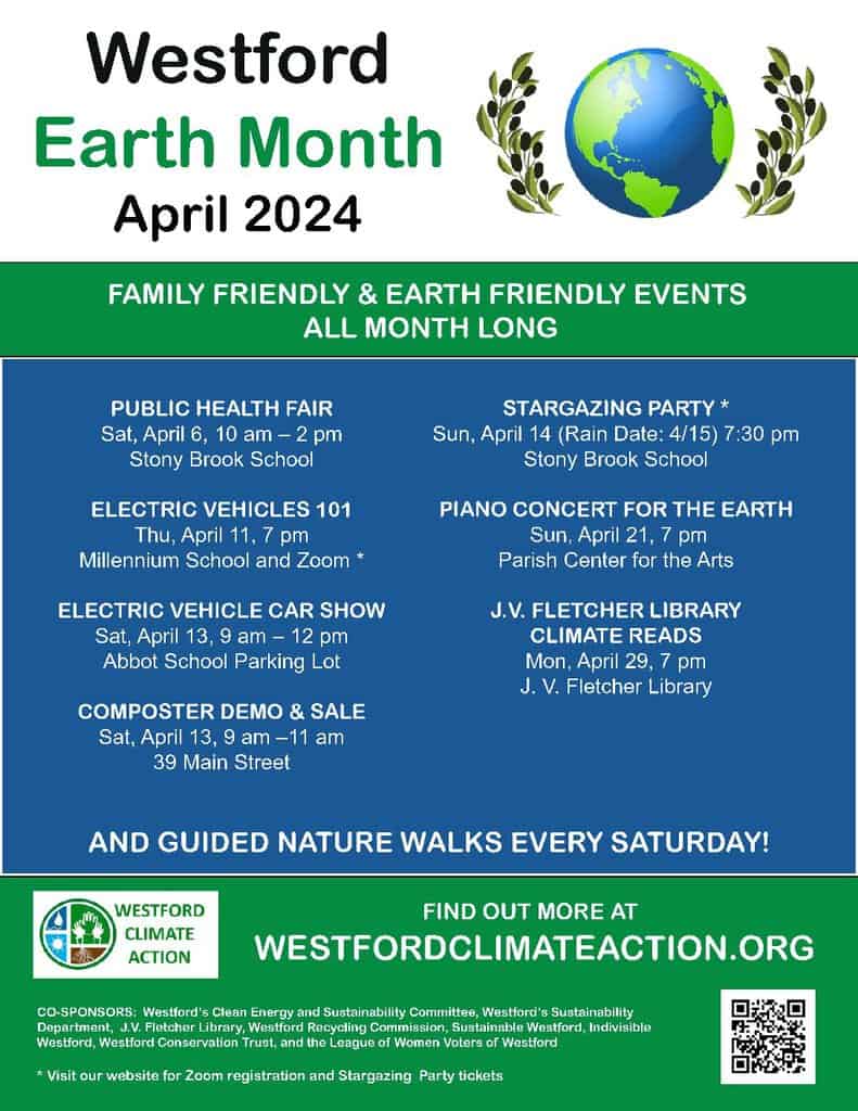 Westford Climate Action Events - Earth Month 2024 (updated)